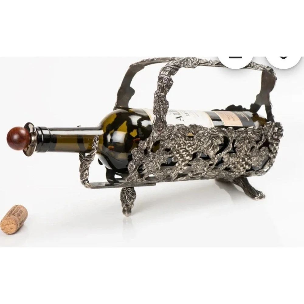 Vintage Wine Bottle Holder Adjustable Made By Largentiere Italy‎ Style